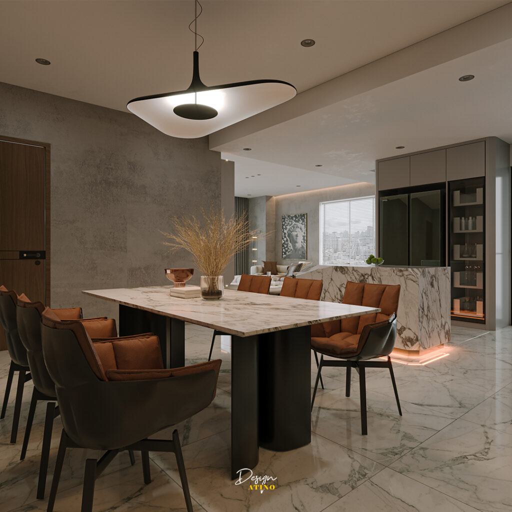 thiết kế nội thất sky villa alnata plus 242m2