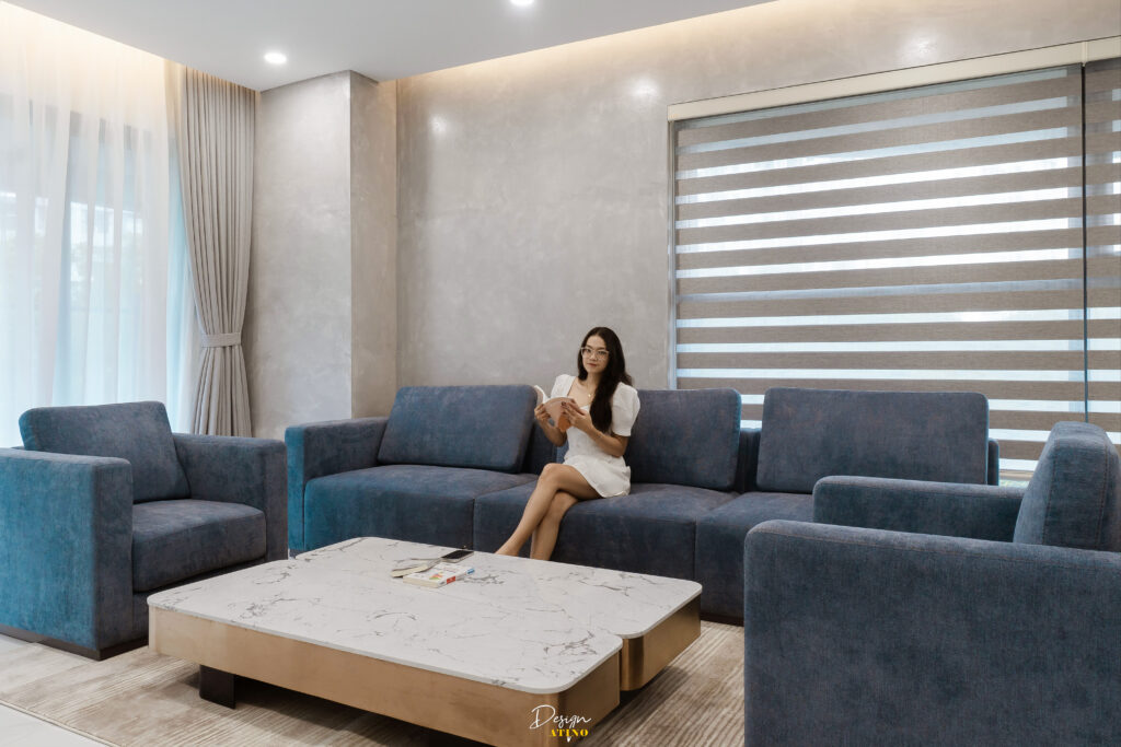 thực tế thiết kế nội thất căn hộ sky-linked villa 242m2 celadon city